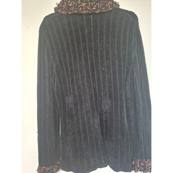 VINTAGE NWT Gantos Chenille Knit Cardigan SweaterMedium Multicolor Button Front‎ - Picture 16 of 16